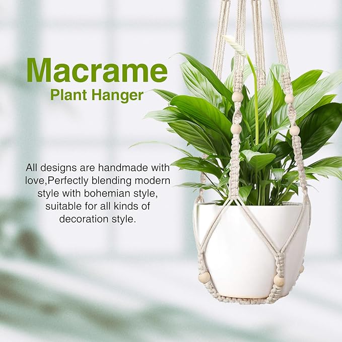 Macrame Plant Hanger Indoor Set of 2