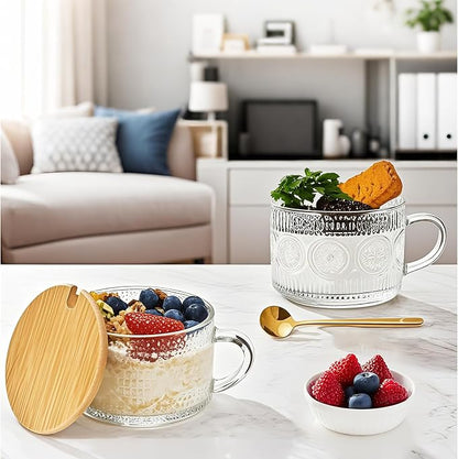 14 Oz Vintage Coffee Mugs Set, Beverages & Oats