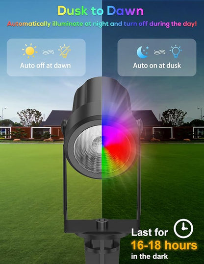 Zyan Solar Color Changing RGB Spotlights