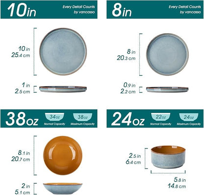ONION Ceramic Plates and Bowls Sets
