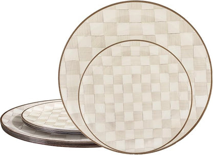 U-QE 20PCS Plastic Brown Plates