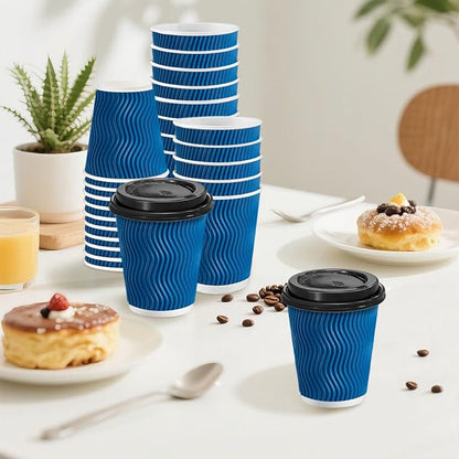 Clawsoff 100 Pack 8 oz Coffee Cups