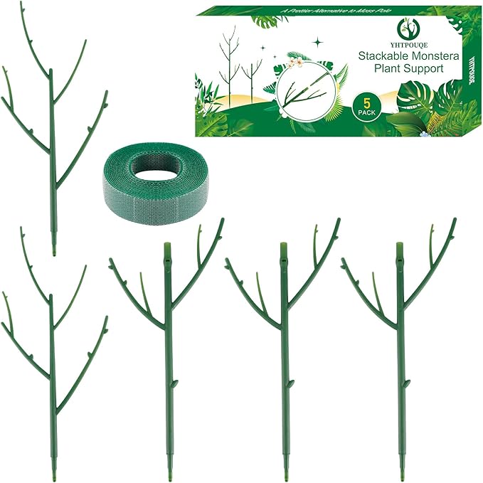 5 Pack Stackable Monstera Plant Support Stakes