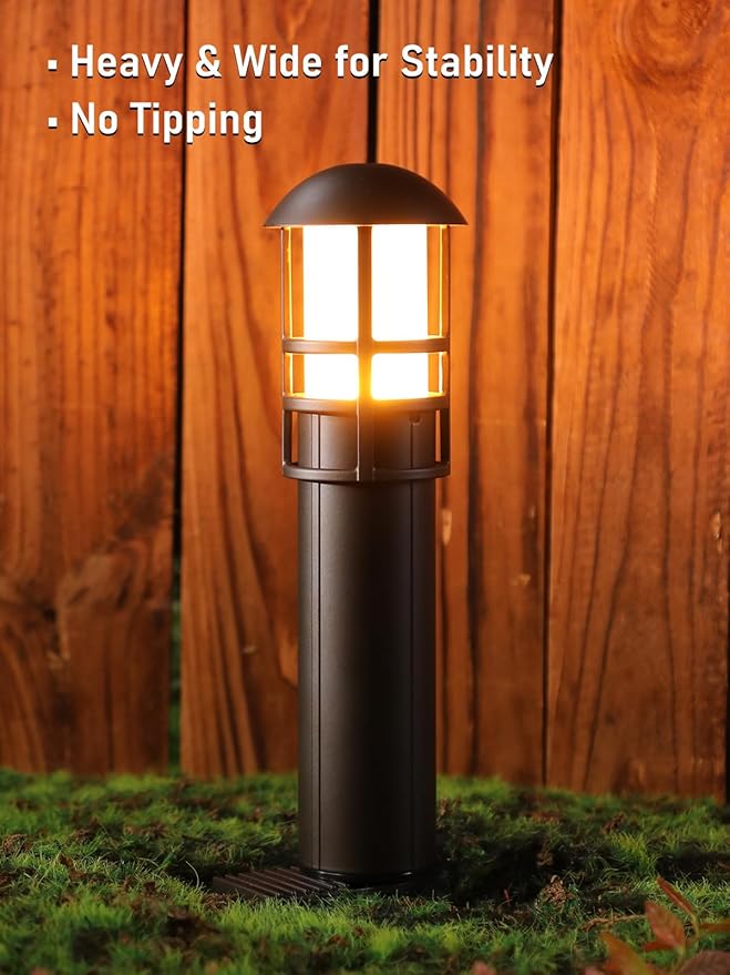 LEONLITE 12-Pack 5CCT Low Voltage Landscape Pathway Lights 3W Landscape