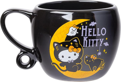 Silver Buffalo Sanrio Hello Kitty, Loop Handle Ceramic Mug, 15.9oz | Halloween