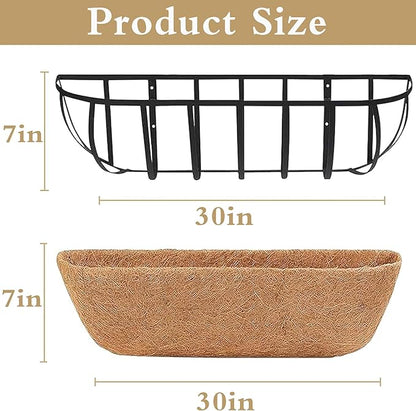 4pack 30-inch Window Sill Window Railing Planters