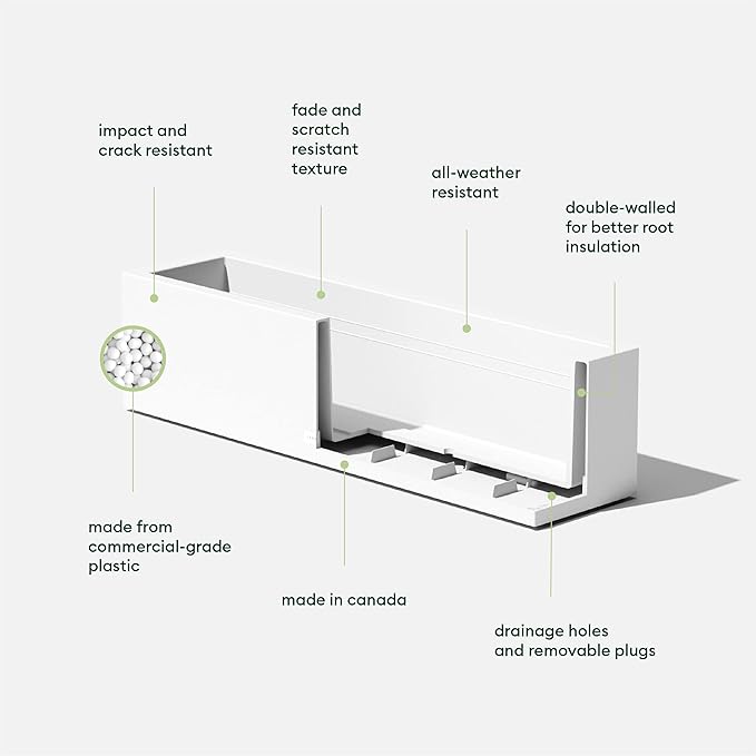Veradek Block Series Window Box Planter