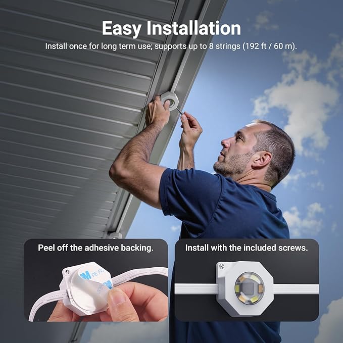 NEEWER 144ft Permanent Outdoor Lights