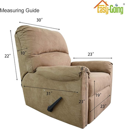 Easy-Going Recliner Stretch Sofa Slipcover Sofa Cover 4-Pieces Furniture Protector Couch Soft with Elastic Bottom, Spandex Jacquard Fabric Small Checks(Recliner,Dark Gray)