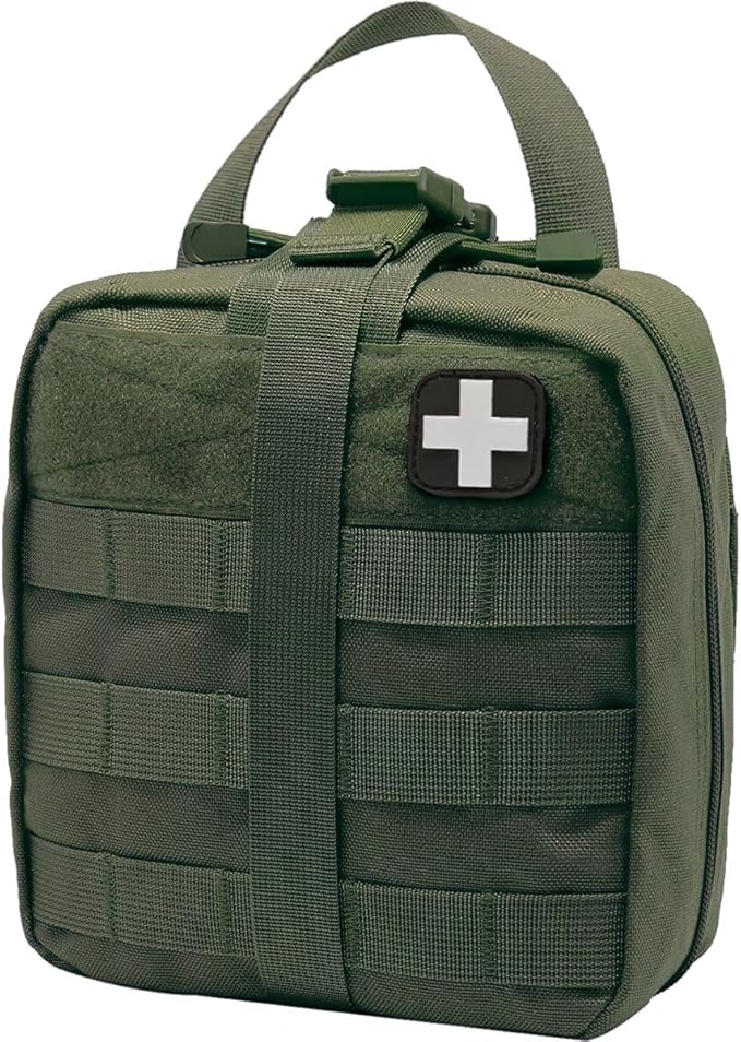 First Aid Kit Med Medical - Kit Rip-Off 180 pcs Water-Resistant Emergency Kit for Camping Hiking Home Outdoor Truck Vehicle Car Fishing Travel Biking