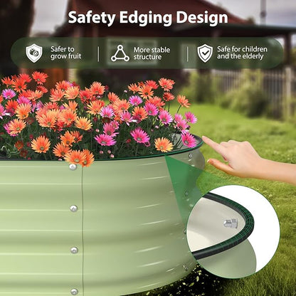 Raised Garden Bed Kit, Large Metal Raised Beds