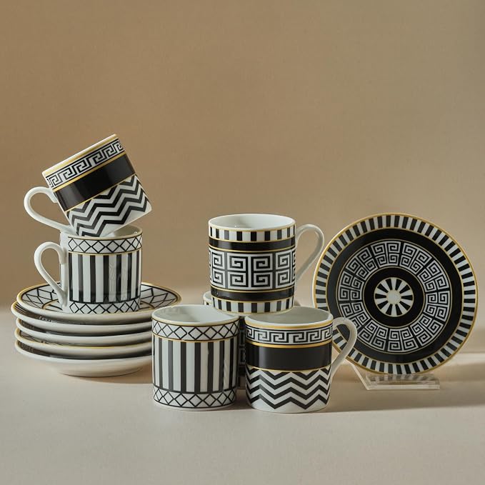 KARACA Helenistic Turkish Small Coffee Cups Set