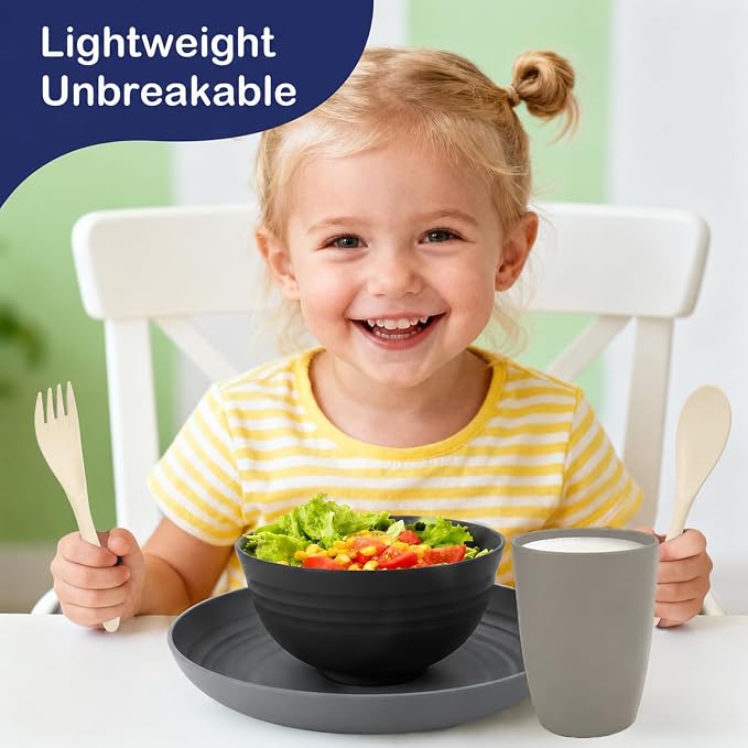 Wheat Straw Dinnerware Sets 20 PCS