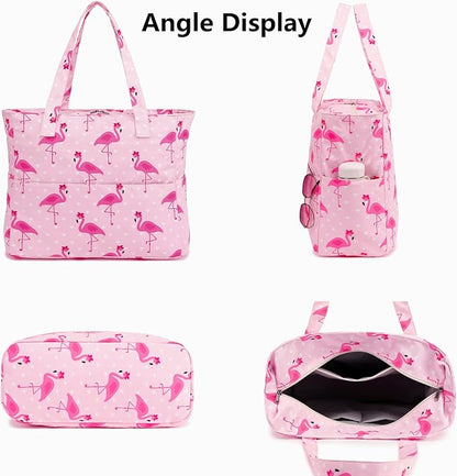 Waterproof Beach Tote Pool Bags for Women Ladies Extra Large Gym Tote Carry On Bag With Wet Compartment for Weekender Travel