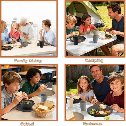 Wheat Straw Dinnerware Sets 20 PCS
