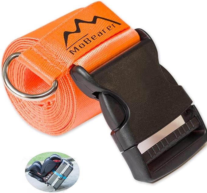 Car Seat Travel Belt to Suitcase,Car Seat Travel Strap to Convert Kid Car Seat and Carry-on Luggage into an Airport Car Seat Stroller,Safe Travel Solution for Transport
