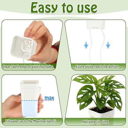 LemonRoad 20 Pack 2" Small Self Watering Pots