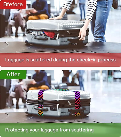 Luggage Straps for Suitcases Travel Belt Luggage Band Heavy Duty Traveling Luggage Identifier Cute Women Girls Unique Accesory,