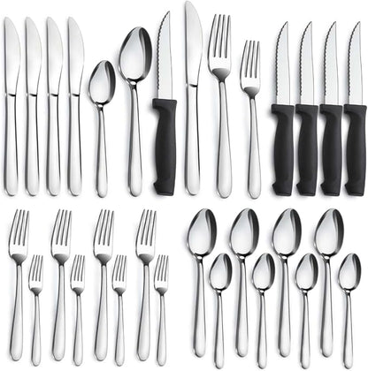 Pleafind 24-Piece Silverware Set