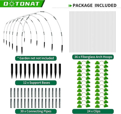8FT Garden Hoops Grow Tunnel Kit