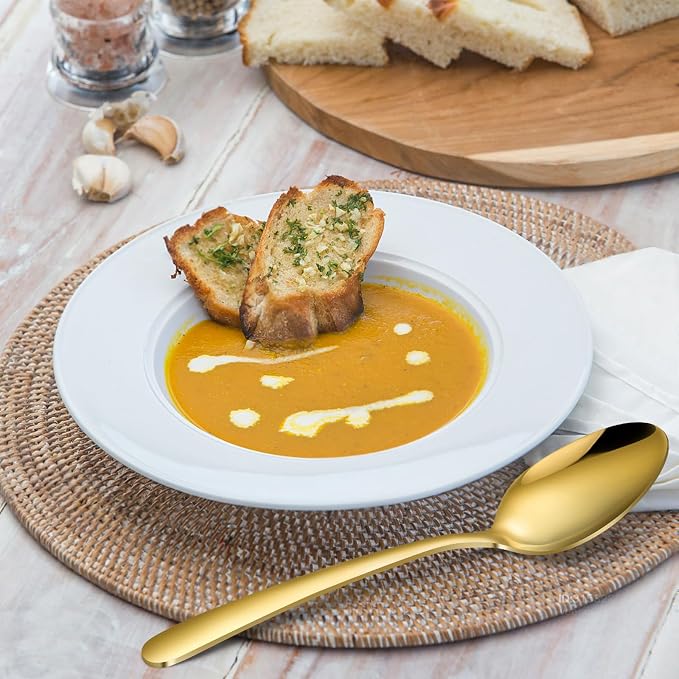 Hunnycook 60-Piece Gold Silverware Set