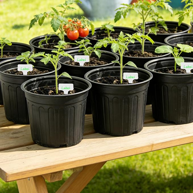 72-Pack 2/2.5/3 Gallon Flexible Plastic Plant Pots, Thickened Soft Seed