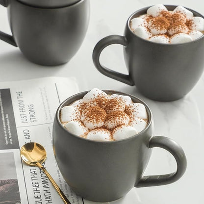 Coffee Mugs Set of 4, Ceramic Coffee Cups