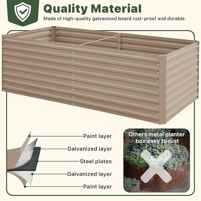 DTIG Galvanized Raised Garden Bed