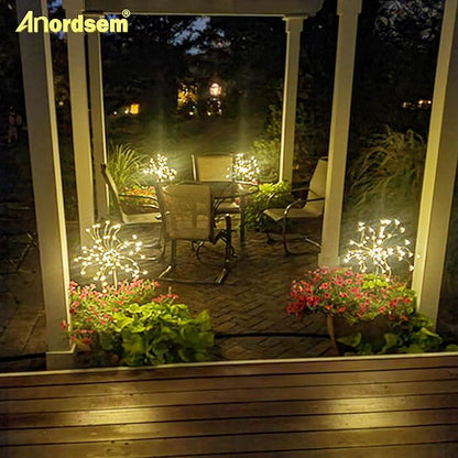 Anordsem Solar Lights Outdoor Waterproof: Garden Light Solar Powered
