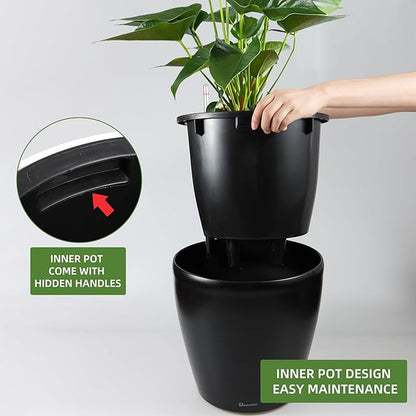 Dexceder 13x12 Self Watering Planter
