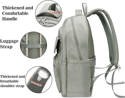 FOXLOVER Travel Laptop Backpack, Anti-Theft Slim Business Backpack, School College Bag for Men & Women, Fits 15.6 Inch Laptop