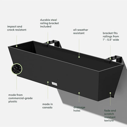 Veradek Pure Series Railing Planter
