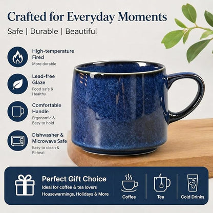 12oz Minimalistic Ceramic Pottery Coffee Mug, earthen Tea Mug