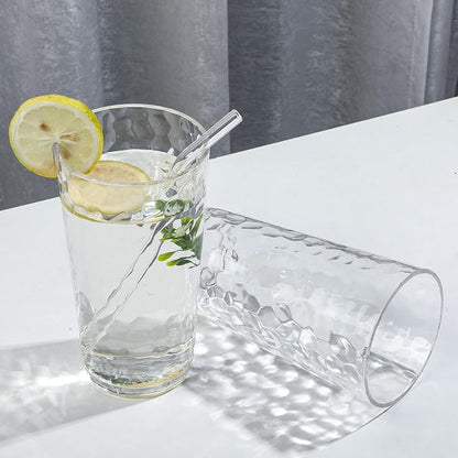 BPA-Free Plastic Tumblers 8 Pack | Reusable Dishwasher Safe | Stackable