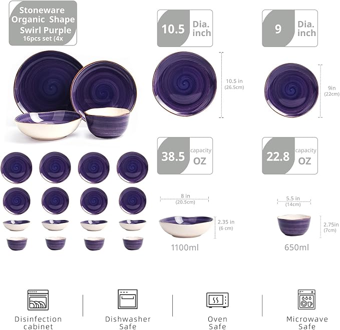 Highland 16-Piece Dinnerware Set Service