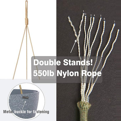 12 Inch 2 Pack Large Hanging Planters