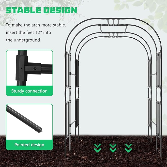 DoCred Large Tall Garden Arch Trellis