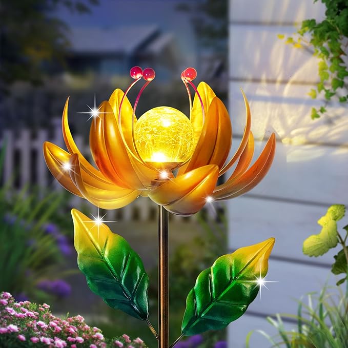 Solar Lights Wind Spinners for Yard and Garden
