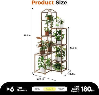 Bamworld Tall Corner Plant Stands