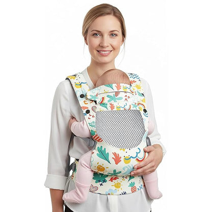 Newborn Baby Front Carrier Backpack, Toddler Baby Body Carrier, 7-66 Lbs Ergonomic Design, Lumbar Support, Lightweight