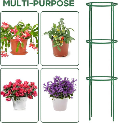 24 Pcs Plant Support Stakes, Half Round Plant Support