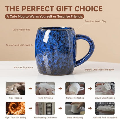 Cosmic Nebula Ceramic Coffee Mug - 21 oz Large Coffee Cup