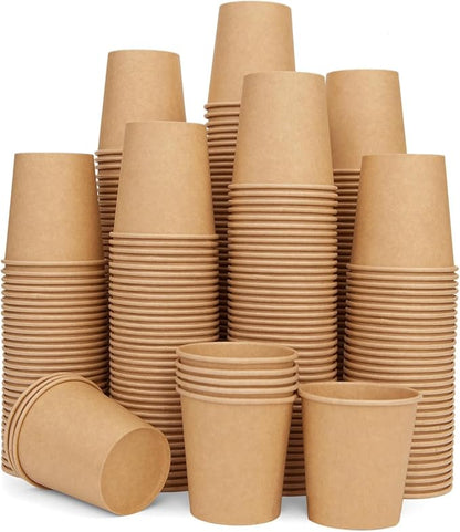 Vumdua 500 Pcs 6 oz Kraft Paper Cups