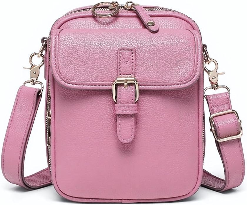 1060 Leather Crossbody Bags for Women Anti-Theft Vegan Purse with Card Slots, Travel Shoulder Bag, Waterproof Crossbody Purse