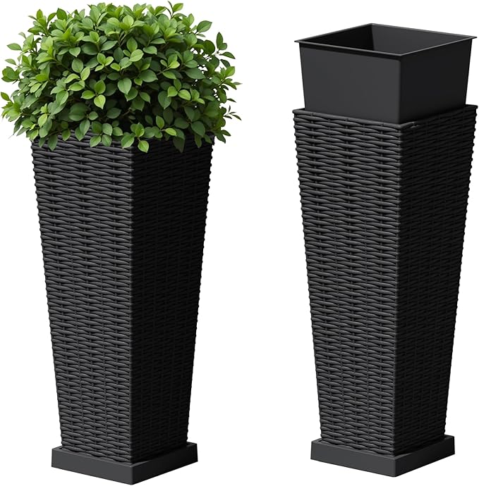 Devoko Resin Tall Planters