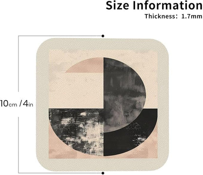 Minimal Abstract Shapes Print Coasters