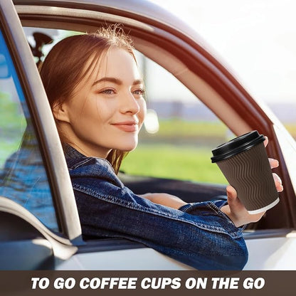 12 oz Insulated Disposable Paper Coffee Cups