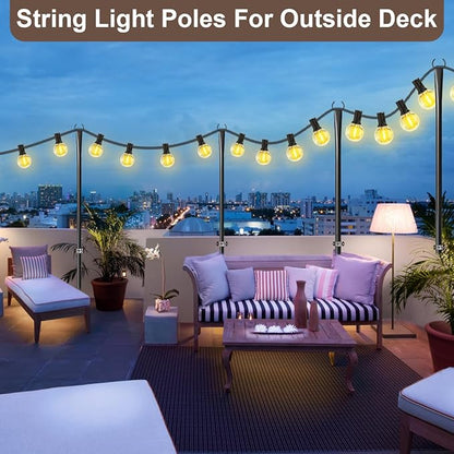 2 Pack 10FT Lighting Hanging Pole