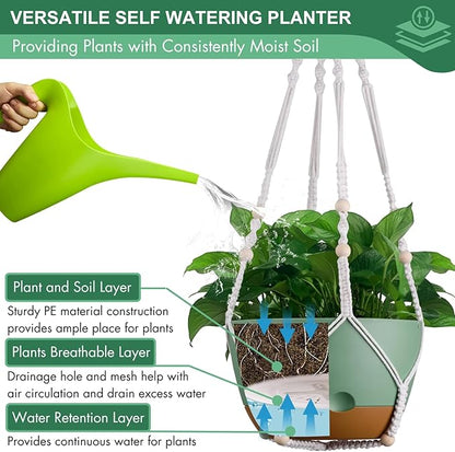 3 Pack 8/10/12 Inch Hanging Planters