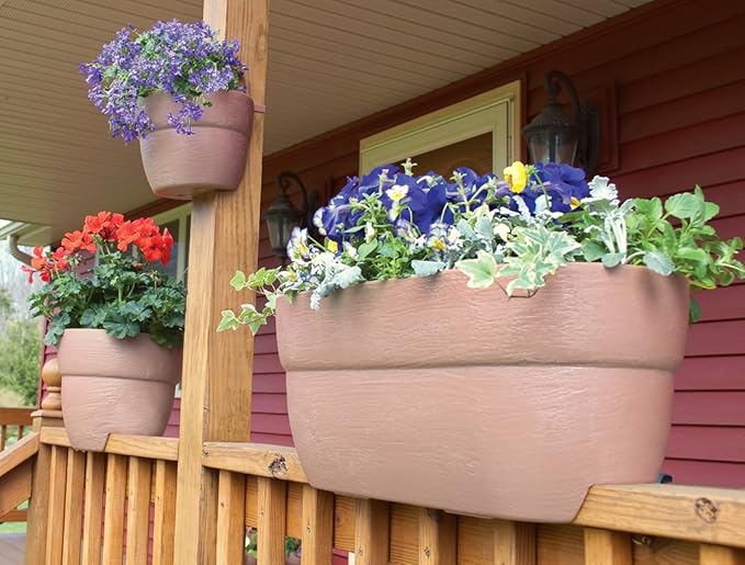 EMSCO Group Bloomers Railing Planter